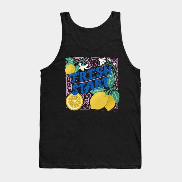 Fresh Start Tank Top by Palindrome Art